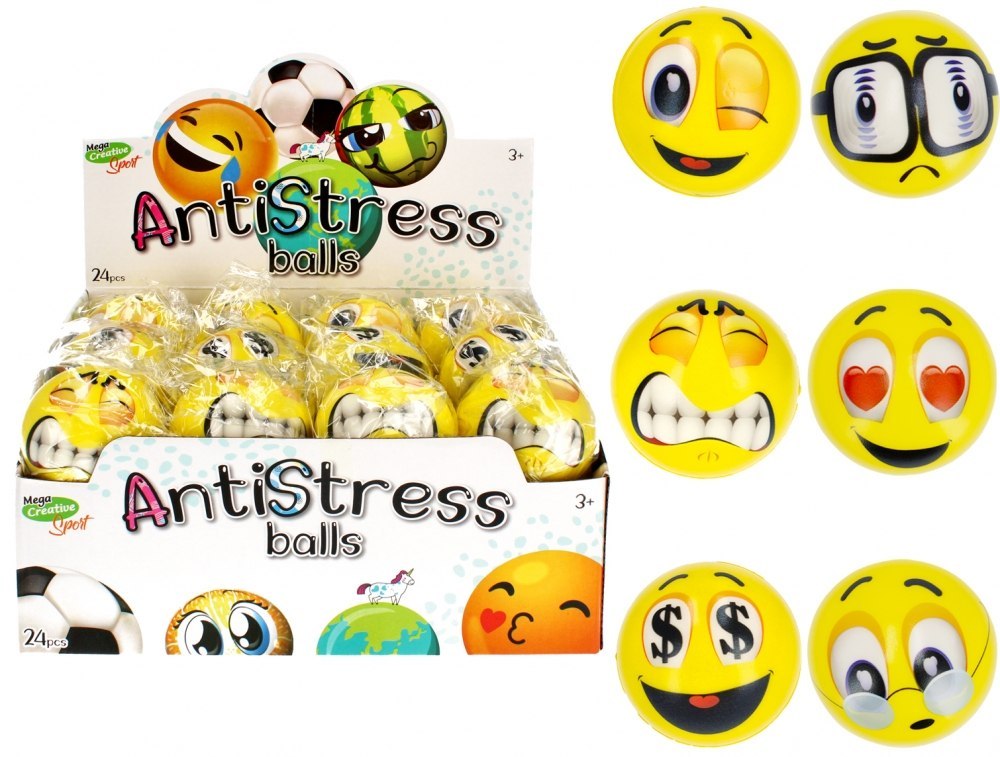 BALLE ANTI-STRESS 7CM MEGA CREATIVE 459601